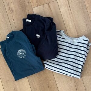 Bundle of 3 boys long sleeve shirts